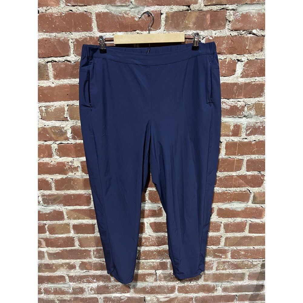Royal Robbins Womens Blue Pullon Nylon Outdoor Cropped Pants Size 14